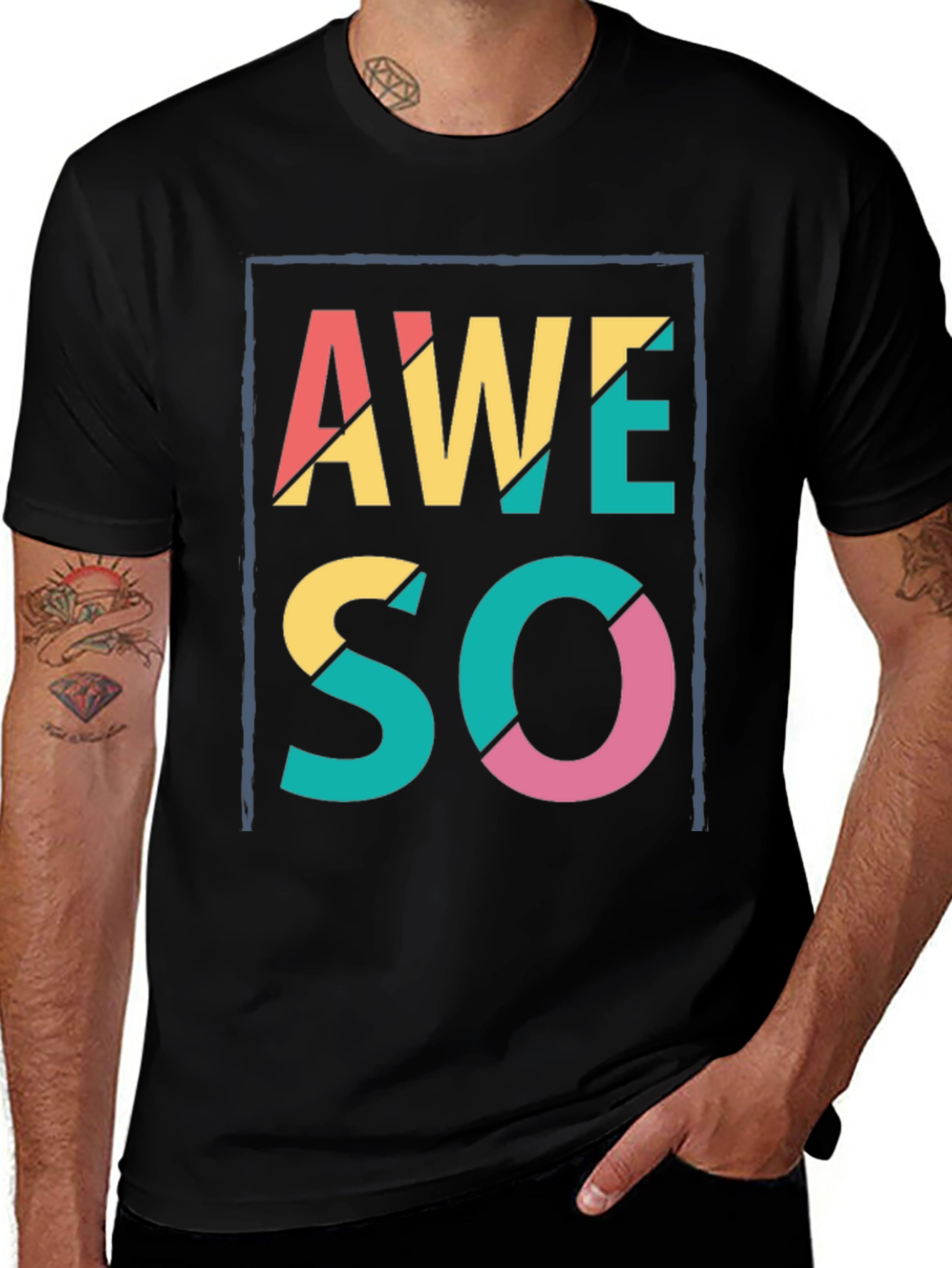 Awesome Graphic Print T-Shirt