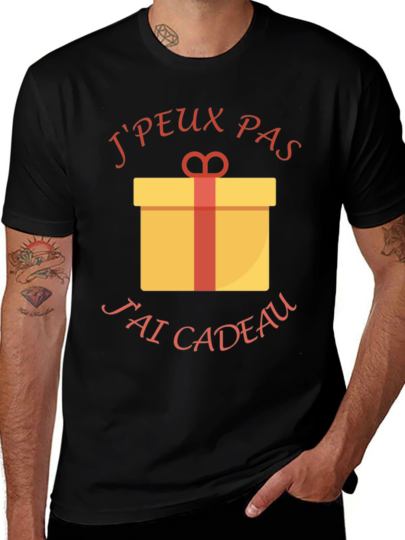Variant 12 of Funny Gift T-Shirt - J'peux pas j'ai cadeau