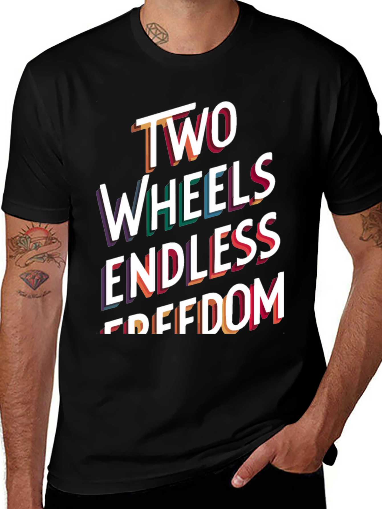 Variant 15 of Two Wheels Endless Freedom T-Shirt