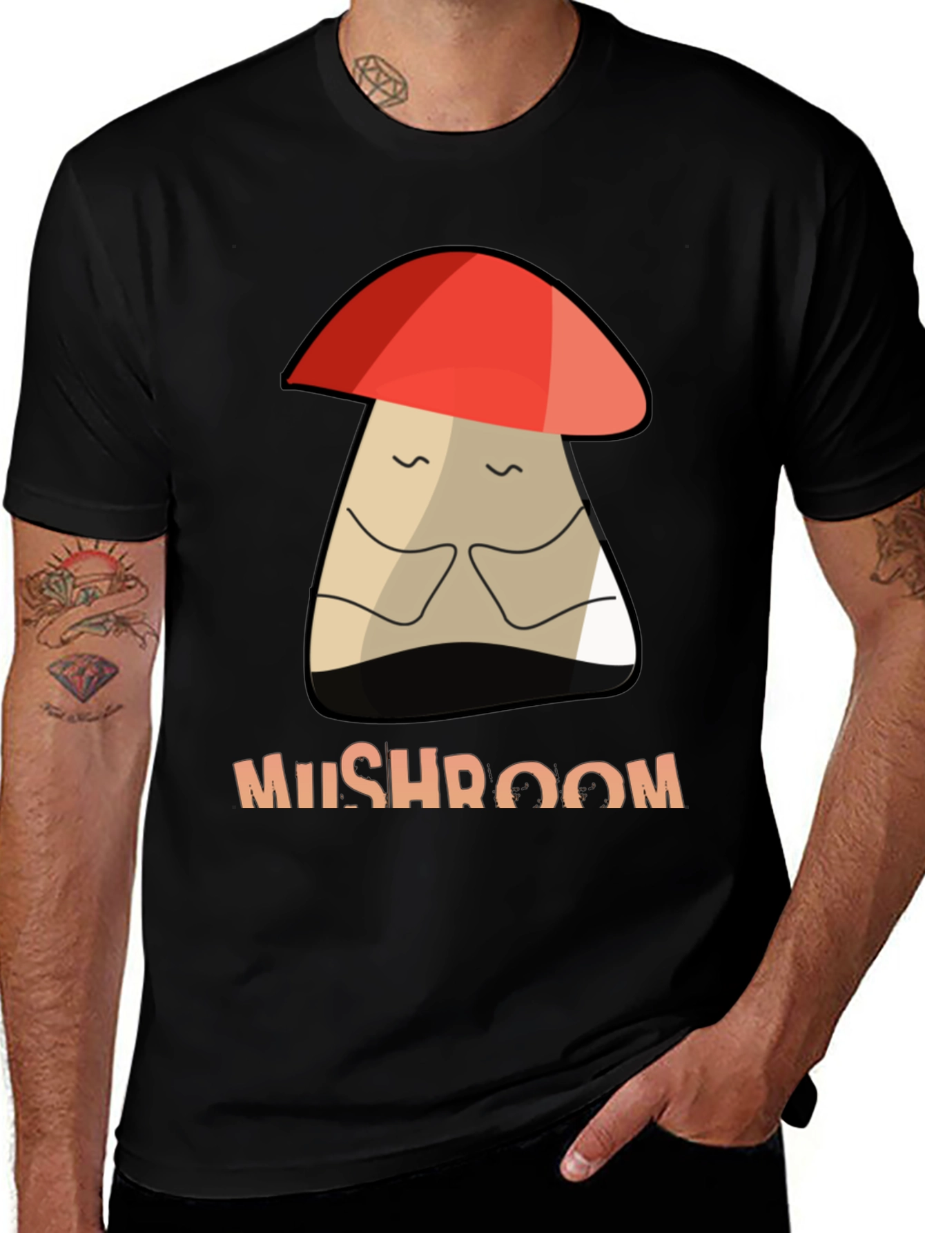 Variant 25 of Mushroom Graphic Tee - Unisex Cotton T-Shirt