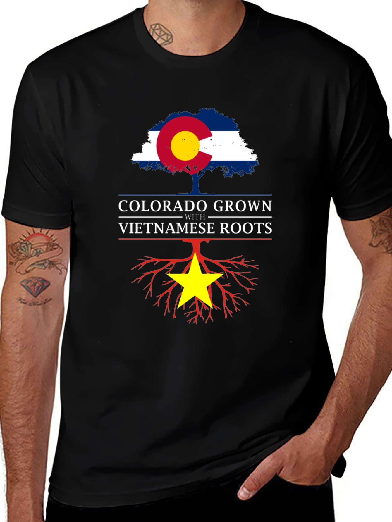 Variant 8 of Colorado Grown with Vietnamese Roots Graphic T-Shirt