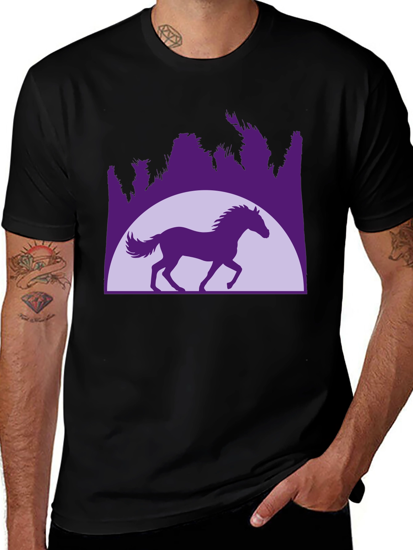 Variant 5 of Horse Silhouette Graphic T-Shirt
