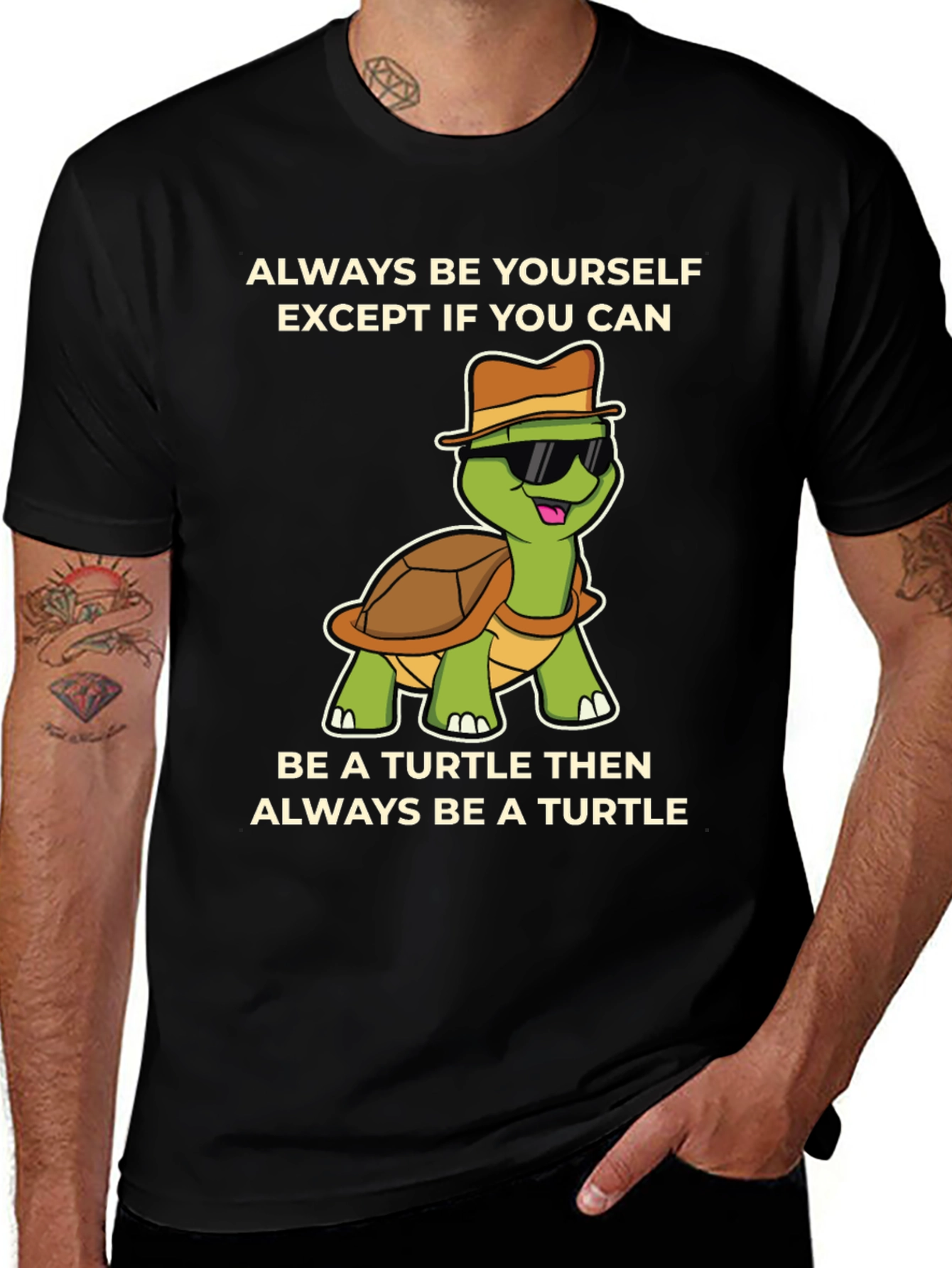 Variant 7 of Funny Turtle Graphic T-Shirt - Always Be Yourself