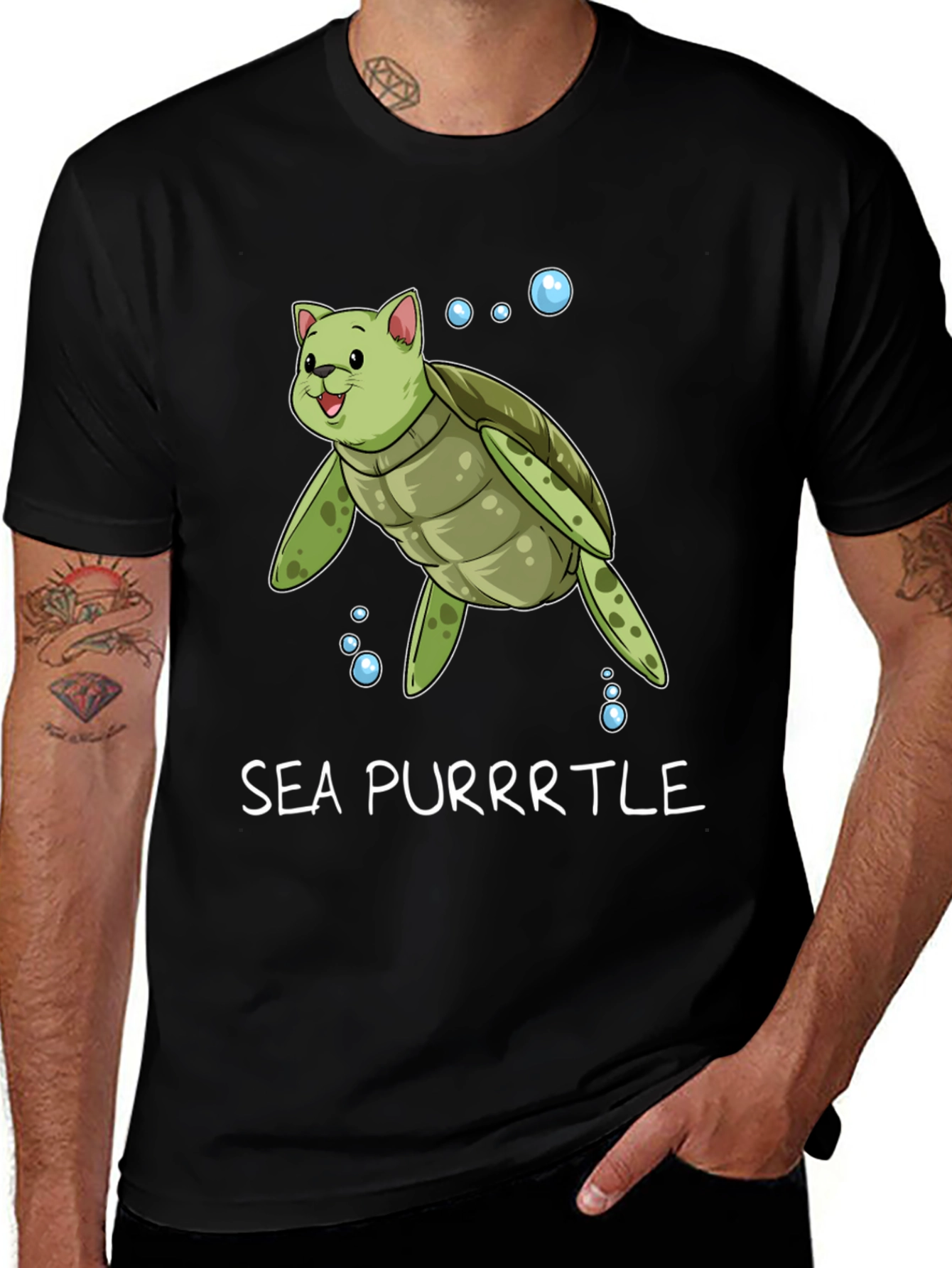 Sea Purrtle T-Shirt - Cat Turtle Hybrid