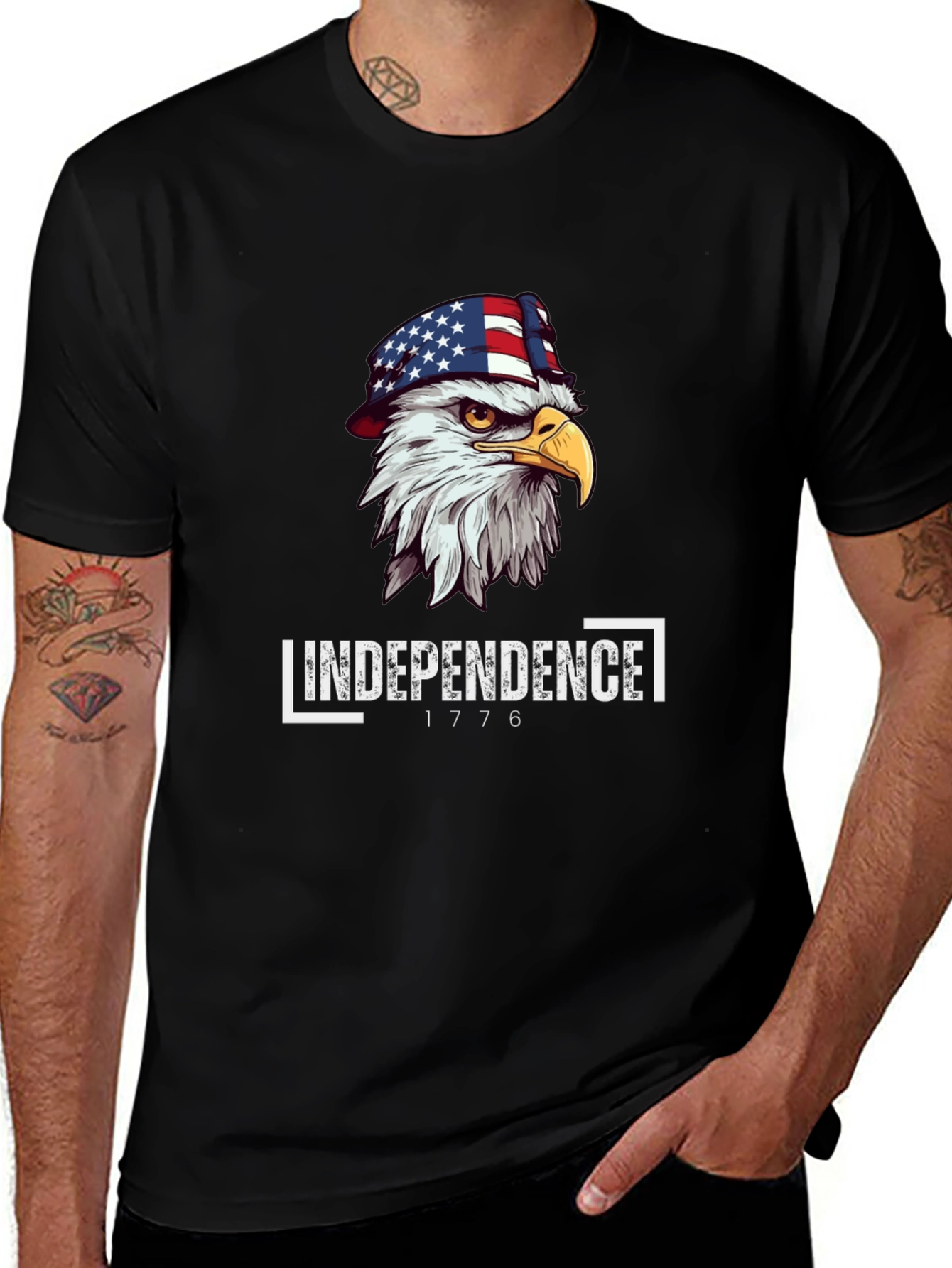 Variant 8 of Independence Eagle T-Shirt - Patriotic Design