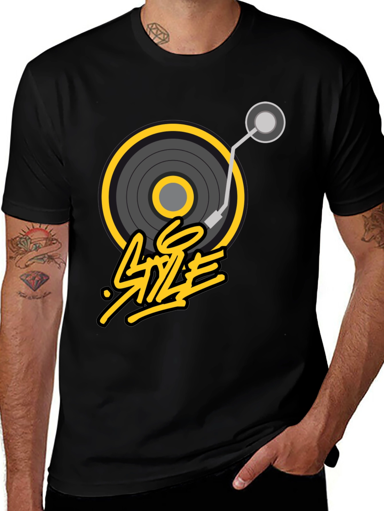 Variant 19 of Retro Music Style T-Shirt