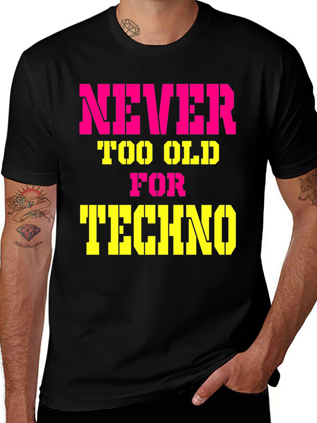 Never Too Old For Techno T-Shirt