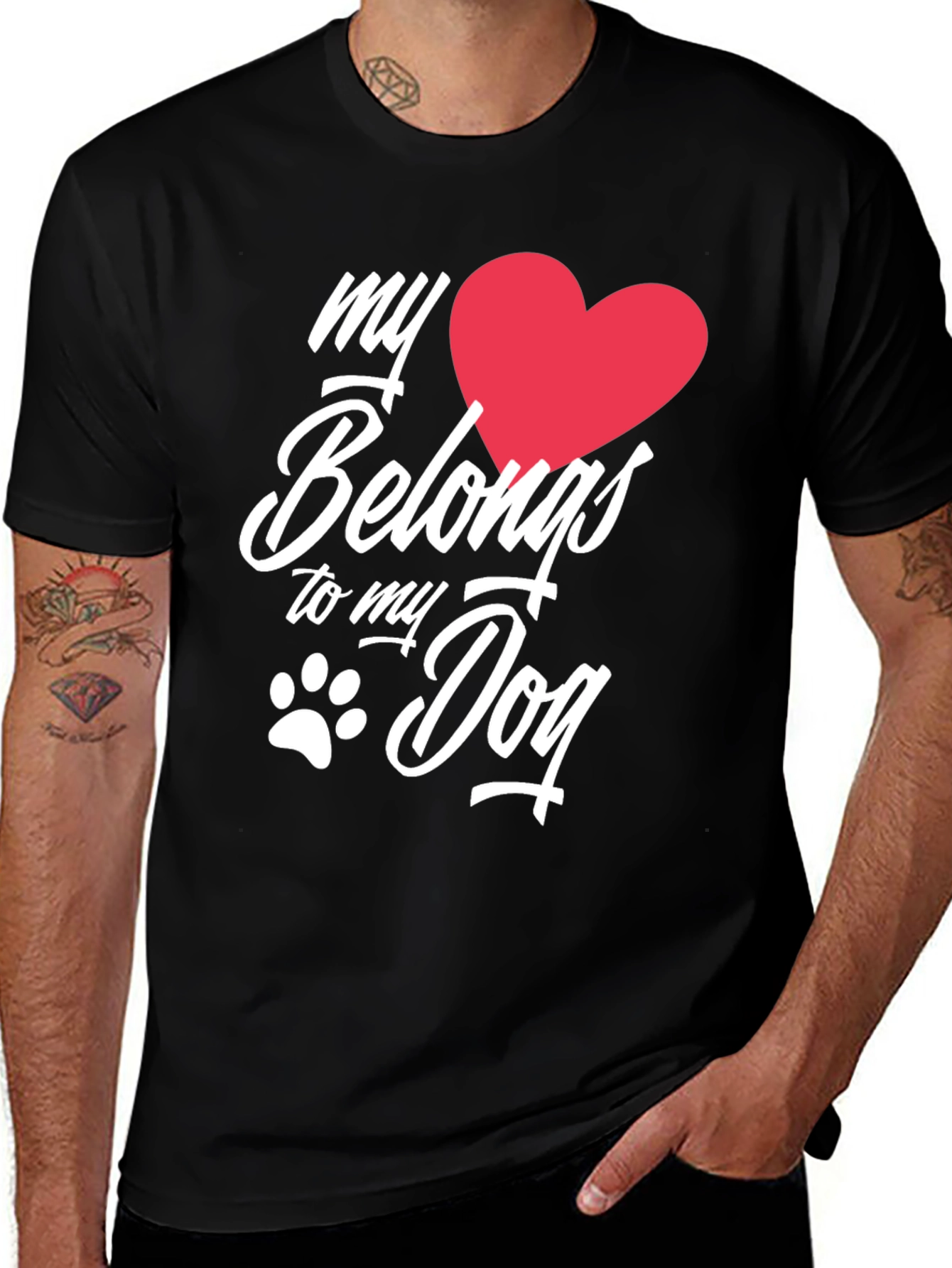 Variant 12 of My Heart Belongs to My Dog T-Shirt