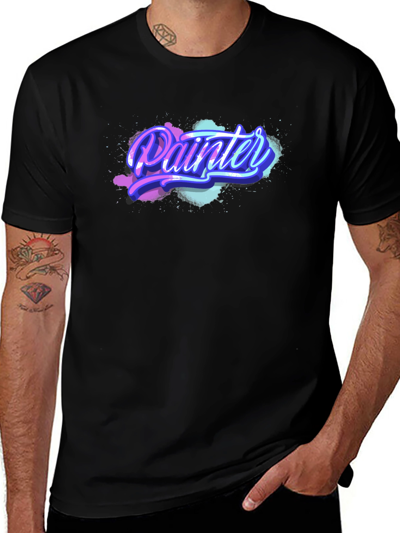 Variant 8 of Painter Graphic T-Shirt - Artistic Style