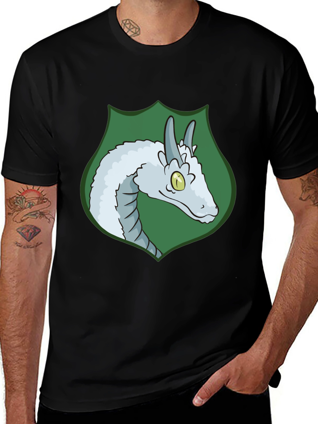Variant 30 of Dragon Crest Black T-Shirt