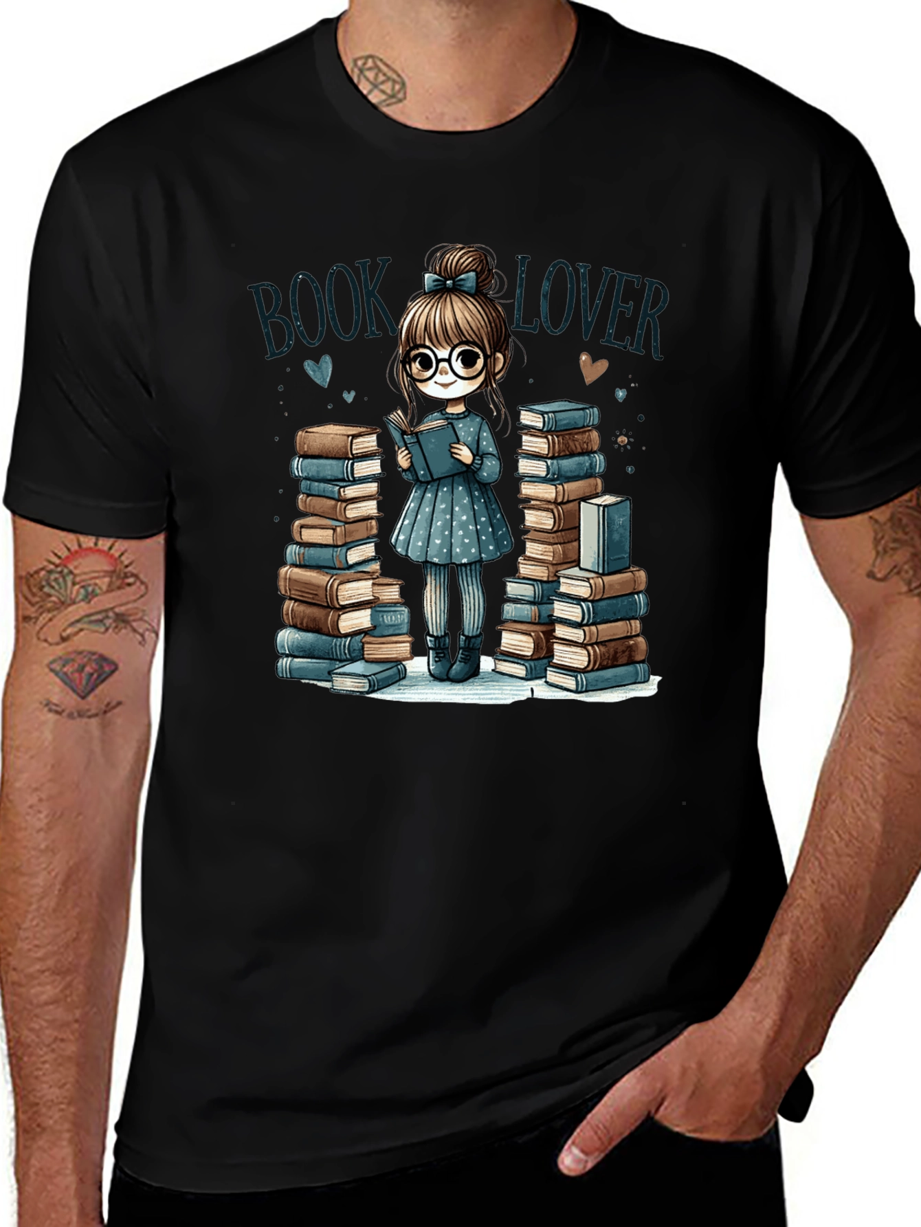 Variant 9 of Book Lover T-Shirt: Adorable Reader Design
