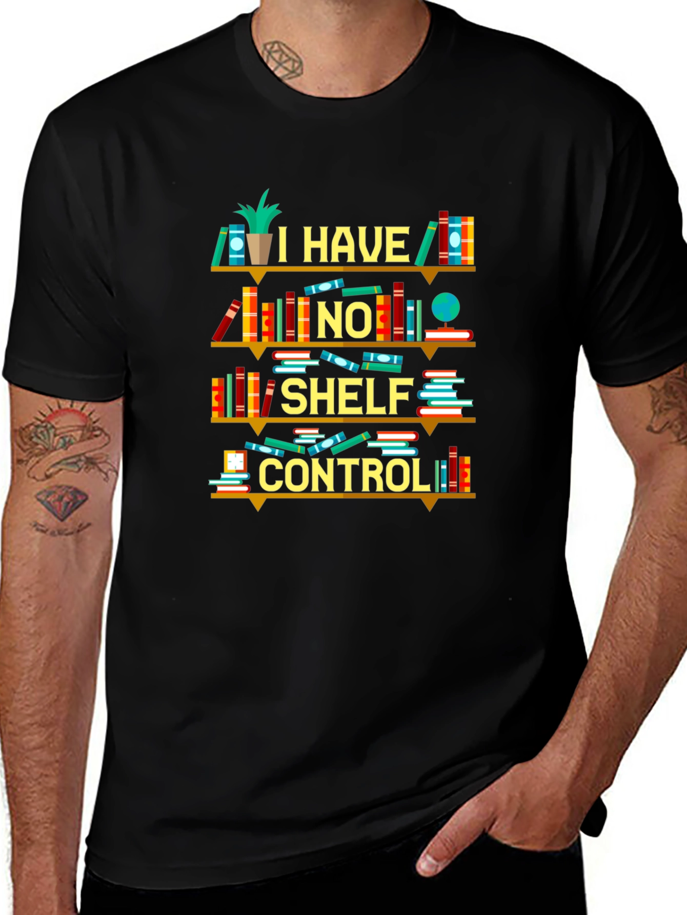 Variant 16 of Book Lover T-Shirt - I Have No Shelf Control