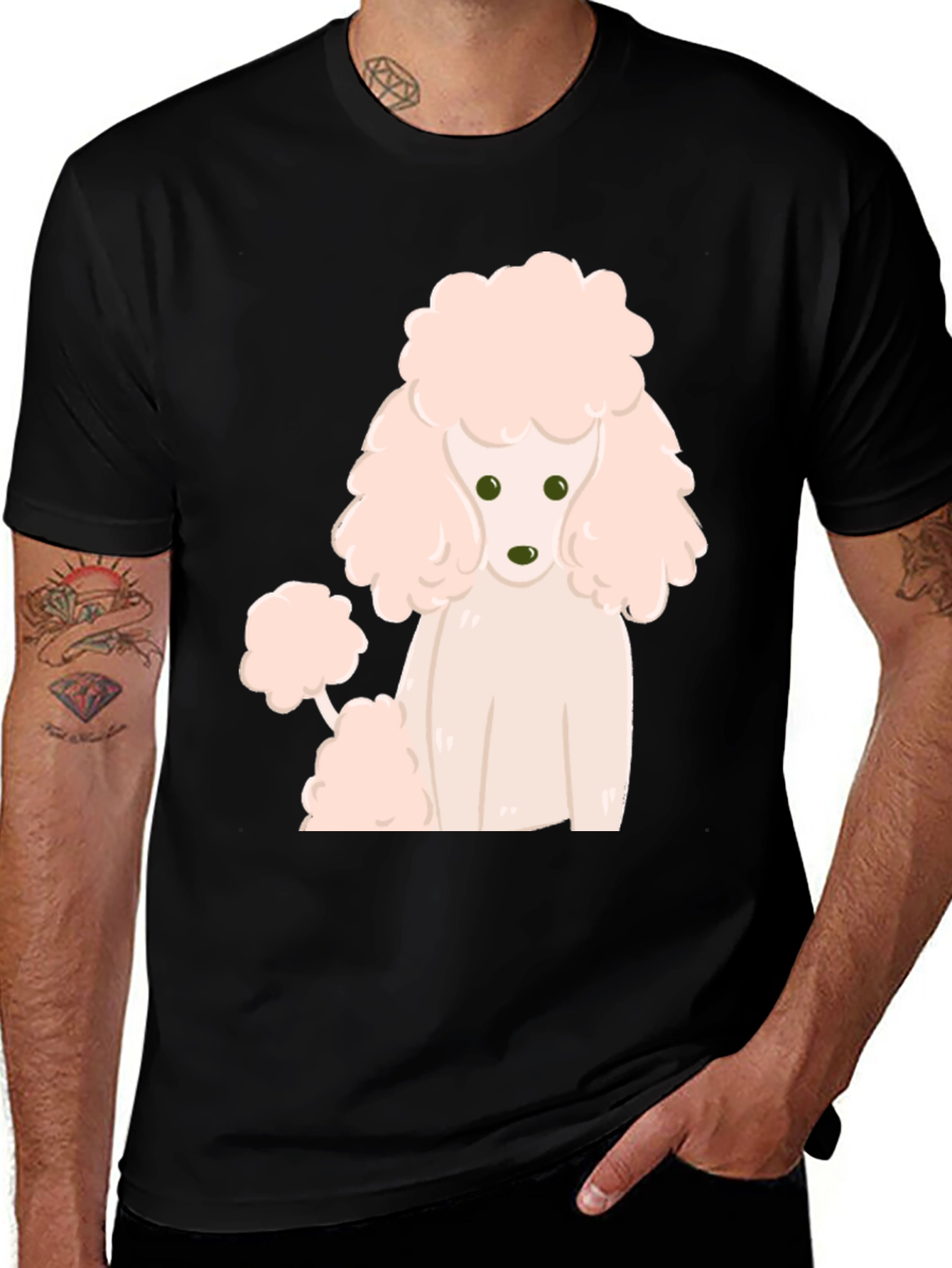 Variant 8 of Poodle Graphic Tee - Unisex Cotton T-Shirt