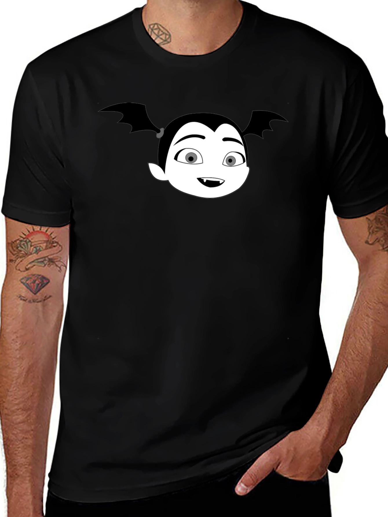 Variant 5 of Cartoon Vampire Girl Graphic T-Shirt