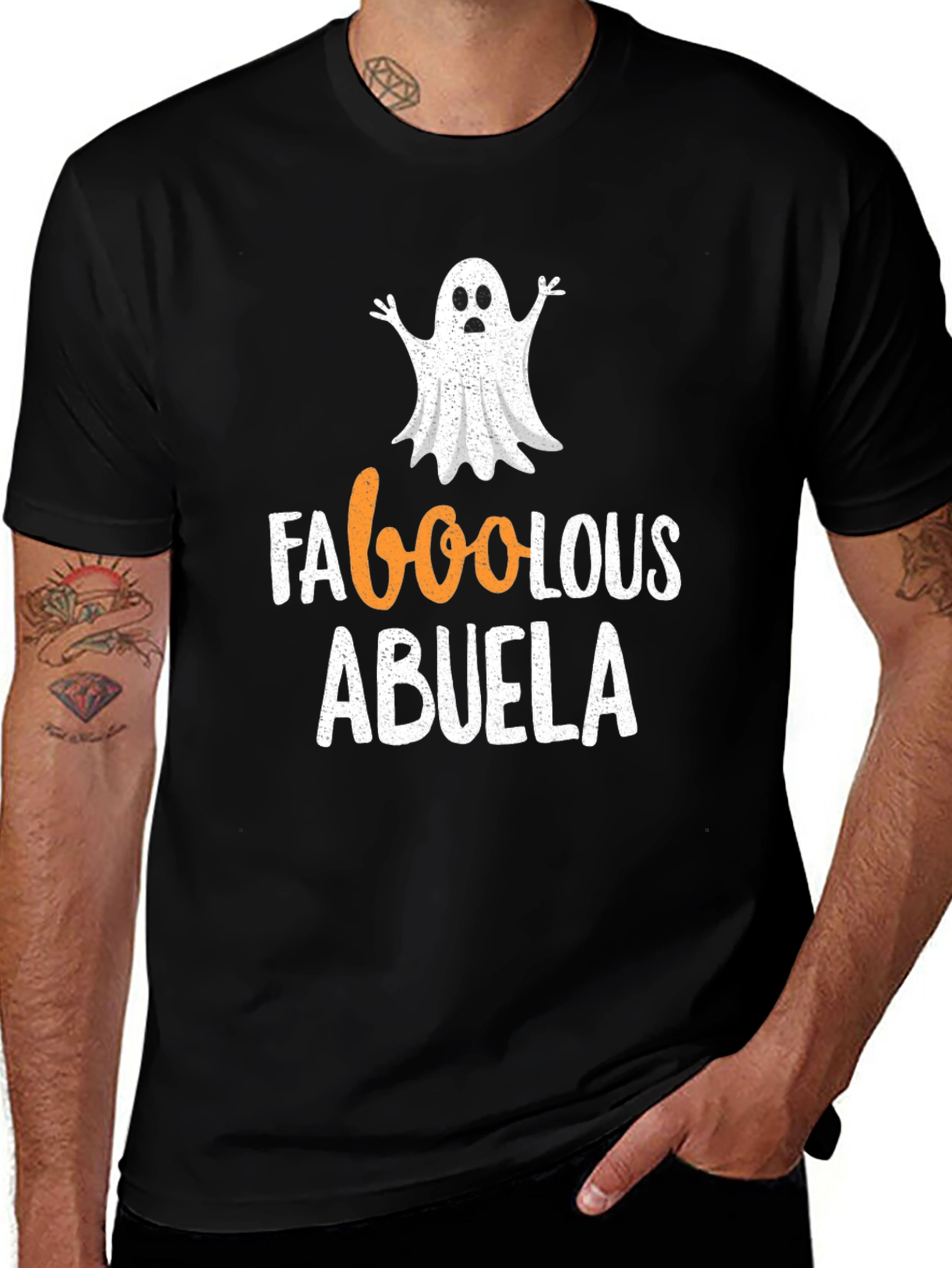 Faboolous Abuela Halloween T-Shirt Ghost Grandma