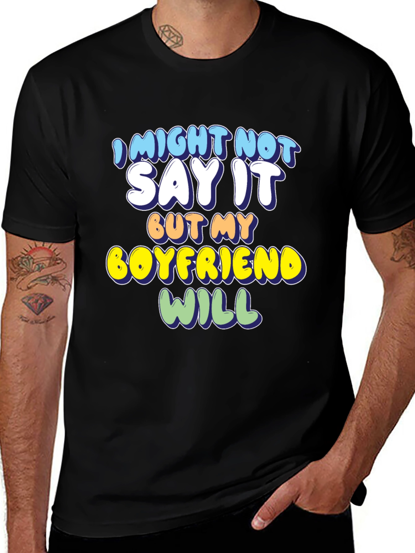 Variant 17 of Humorous Boyfriend Statement T-Shirt