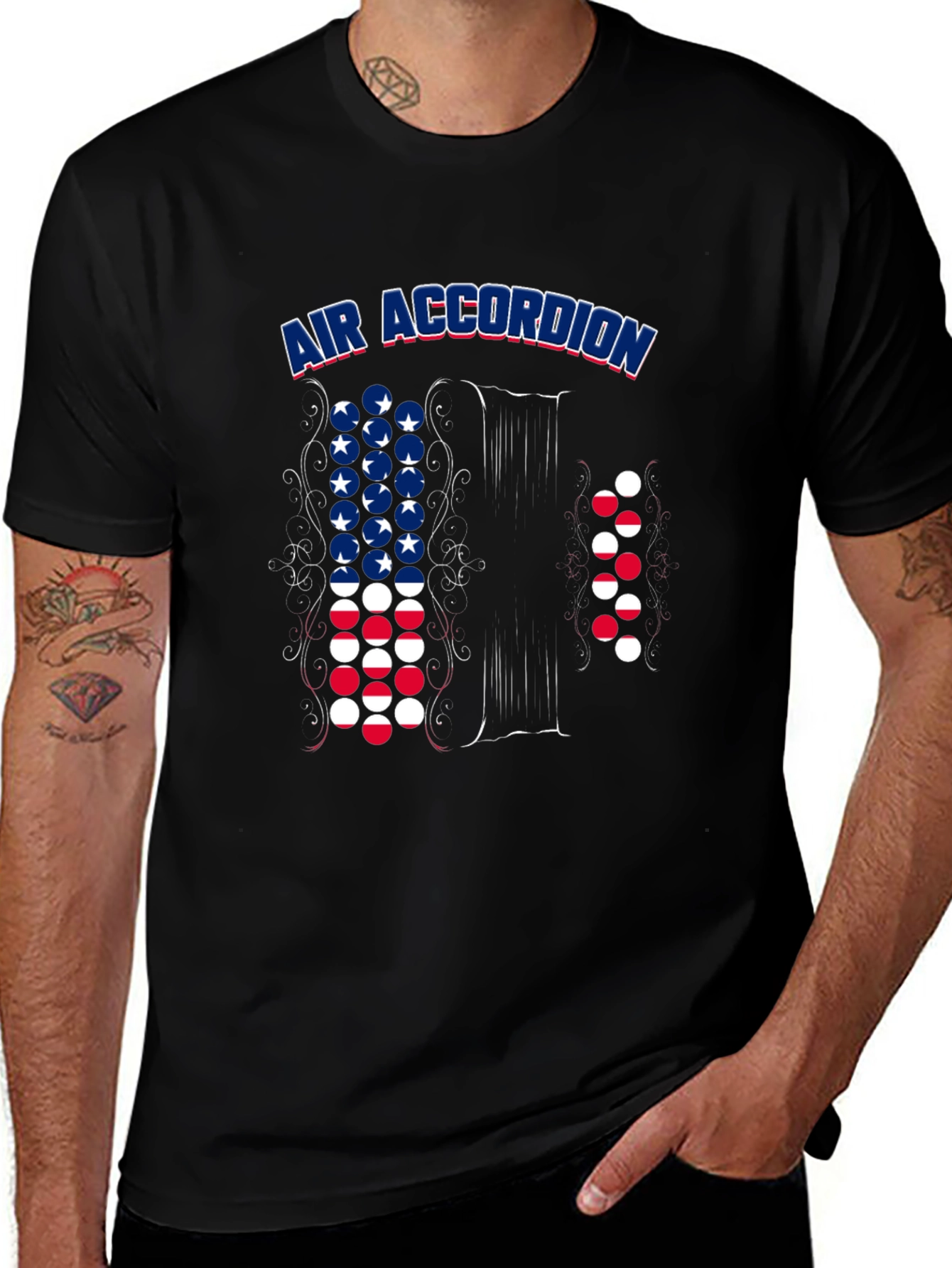 Air Accordion Patriotic T-Shirt