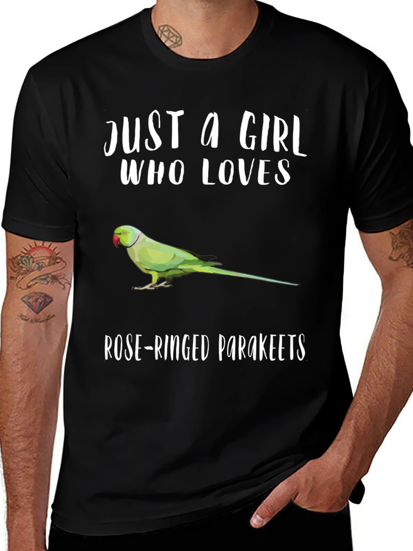 Variant 6 of Rose-Ringed Parakeet Lover T-Shirt