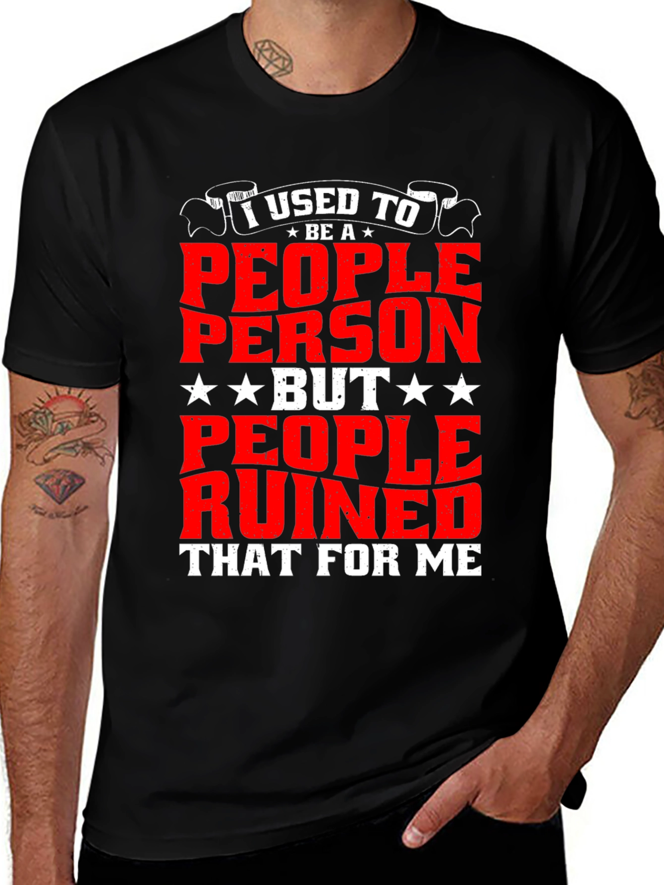 Variant 13 of Funny I Used to Be a People Person T-Shirt