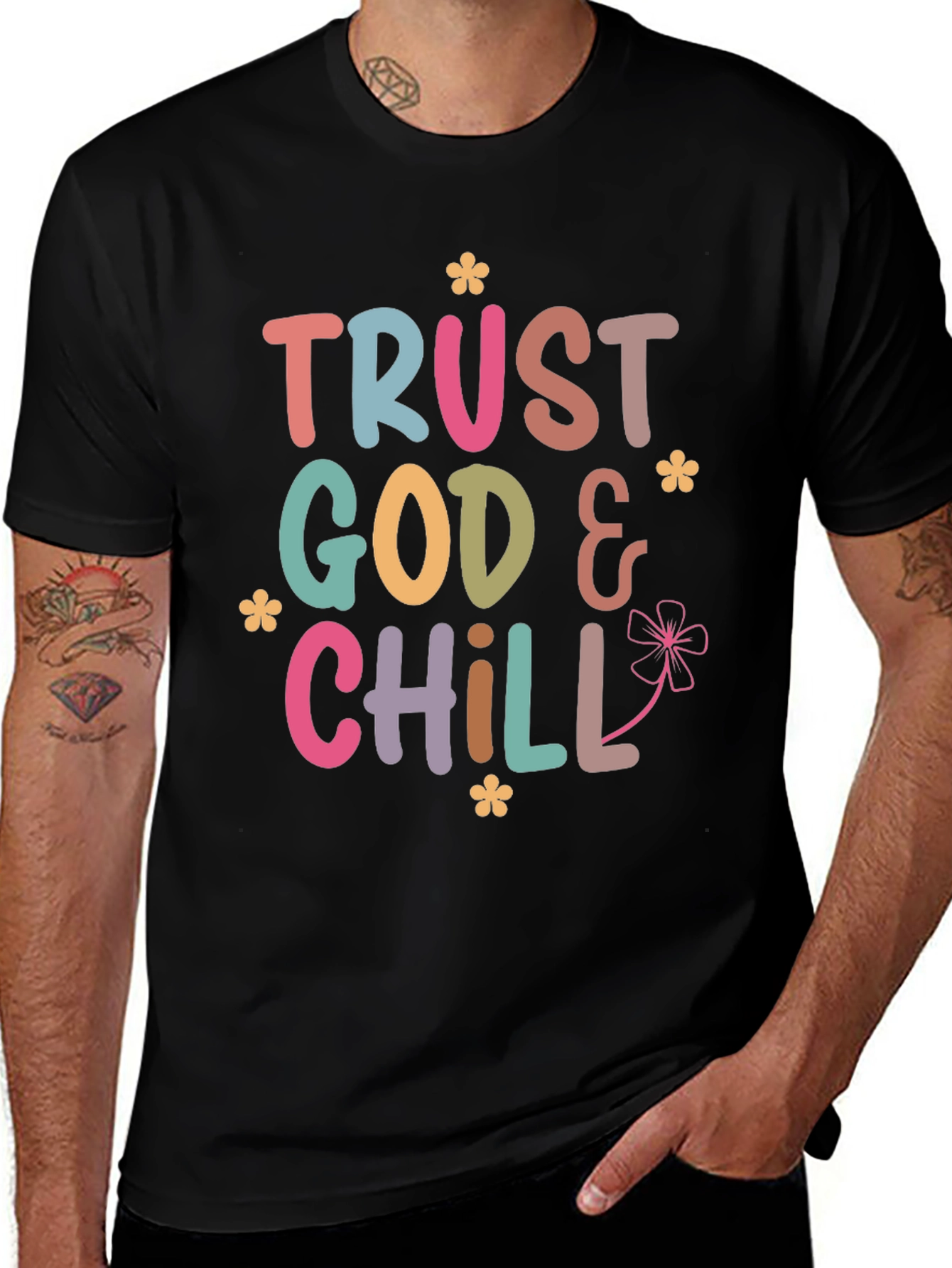 Variant 13 of Trust God & Chill Graphic Tee