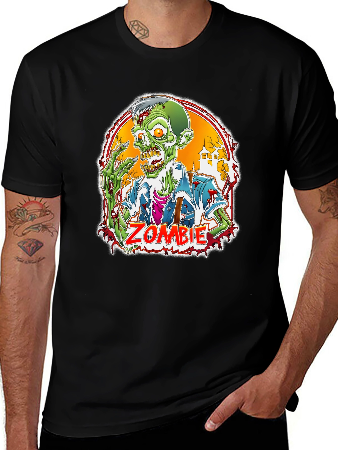 Variant 7 of Zombie T-Shirt - Spooky Season Apparel