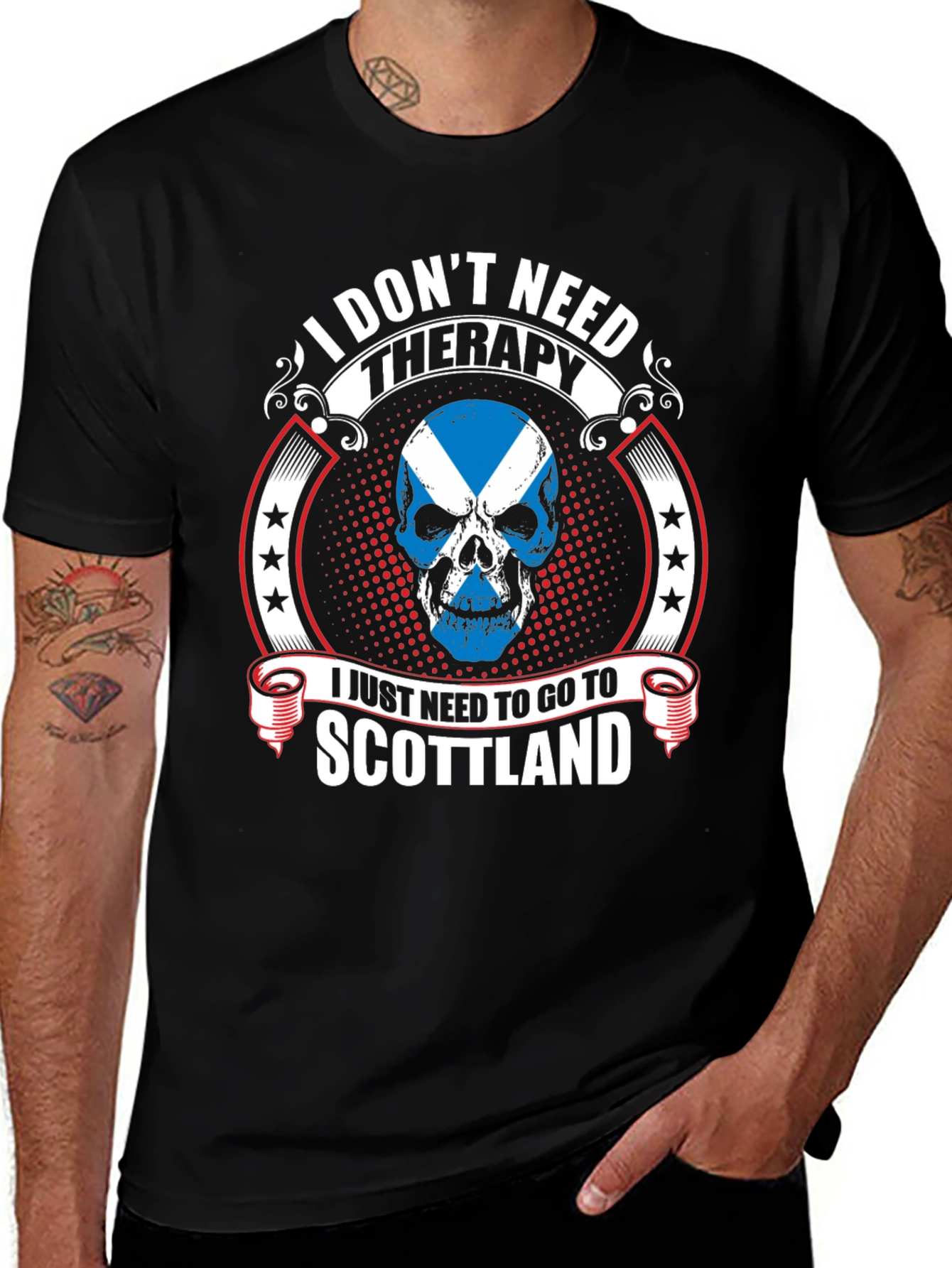 Scotland Skull T-Shirt