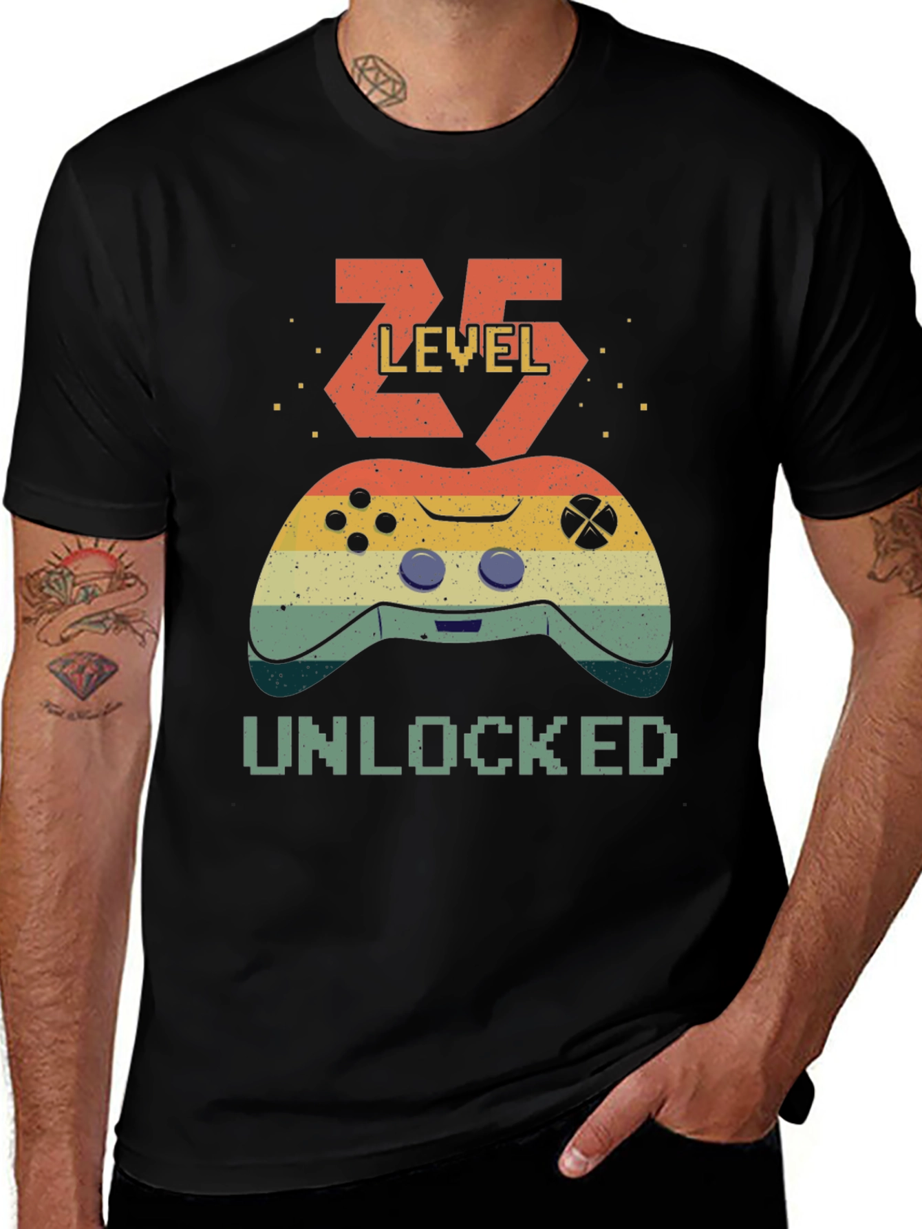 Variant 13 of Level 25 Unlocked T-Shirt - Gamer Birthday Tee