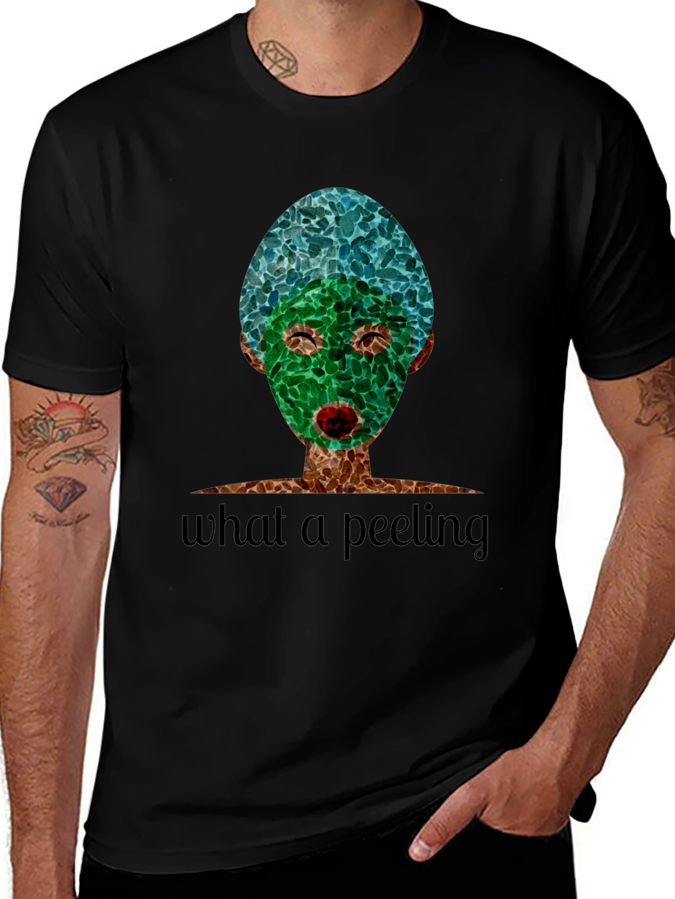Variant 5 of Funny 'What a Peeling' Spa Day Graphic T-Shirt