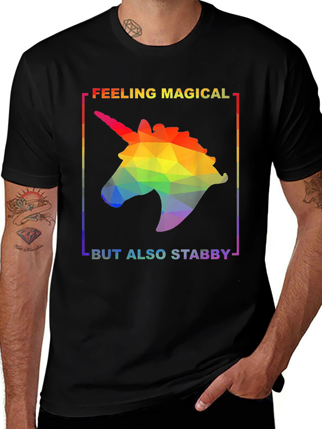 Variant 30 of Magical Stab Unicorn T-Shirt - Pride LGBT Tee