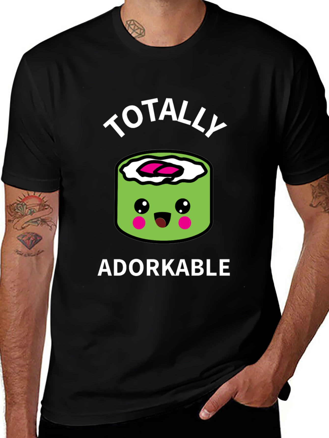 Variant 2 of Totally Adorkable Sushi Roll T-Shirt