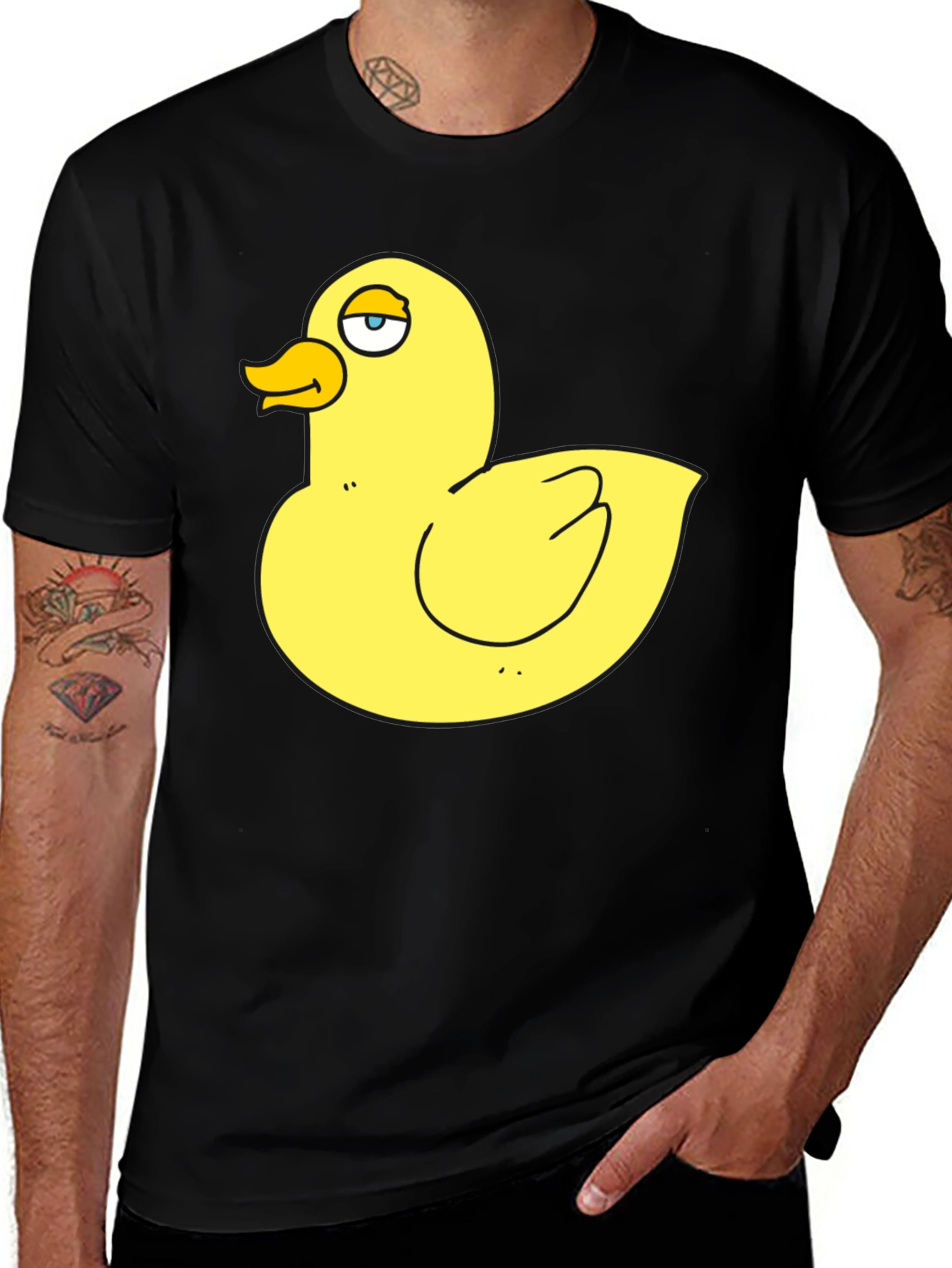 Variant 15 of Rubber Duck T-Shirt - Quirky Black Tee