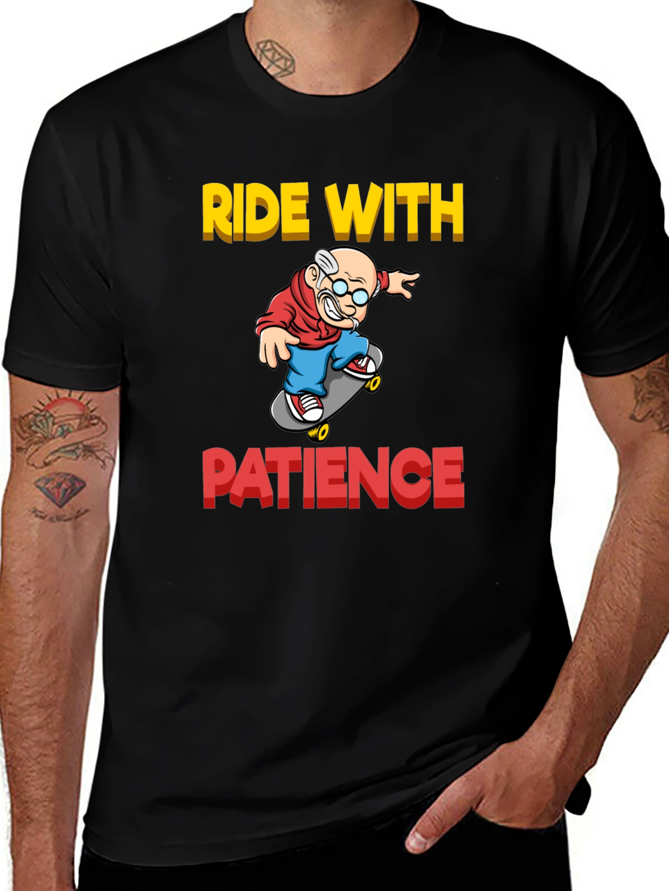 Variant 2 of Ride with Patience Graphic T-Shirt