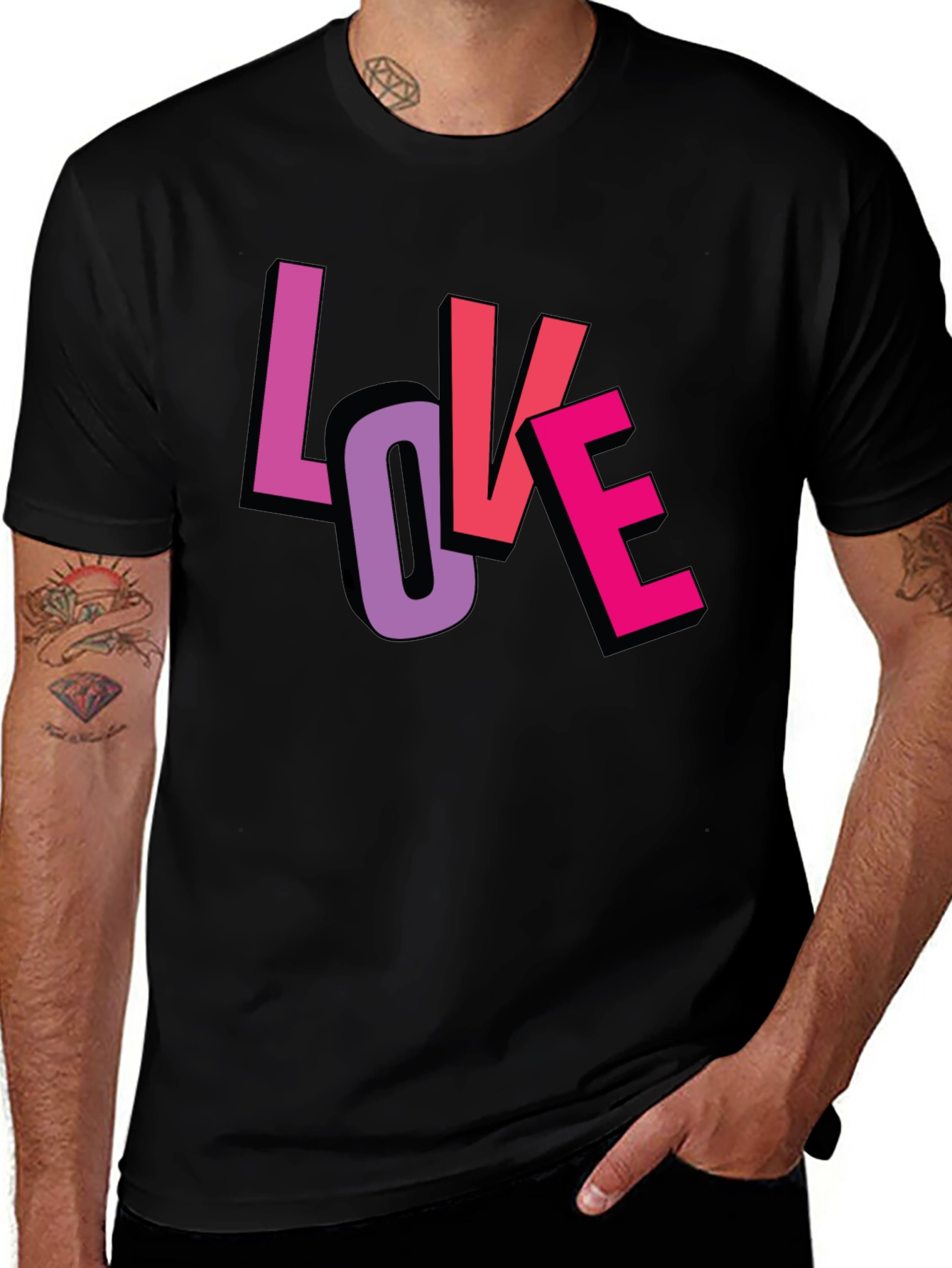 Variant 20 of Love Graphic T-Shirt - Bold & Stylish