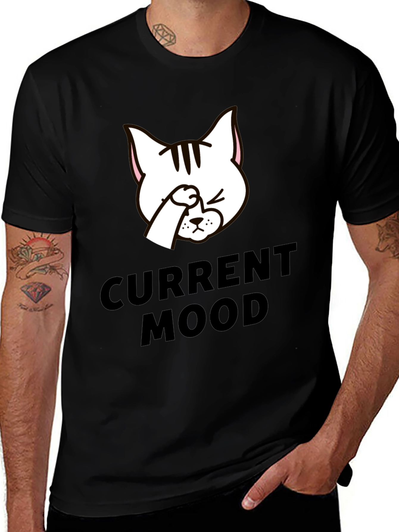 Variant 10 of Current Mood Cat Graphic Tee