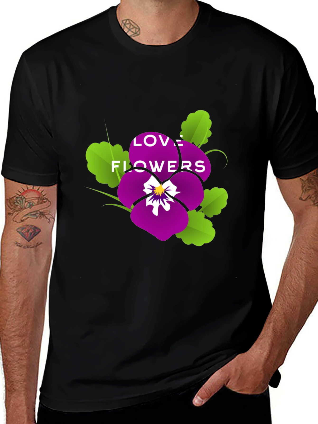 Variant 22 of Love Flowers Graphic T-Shirt - Casual Style