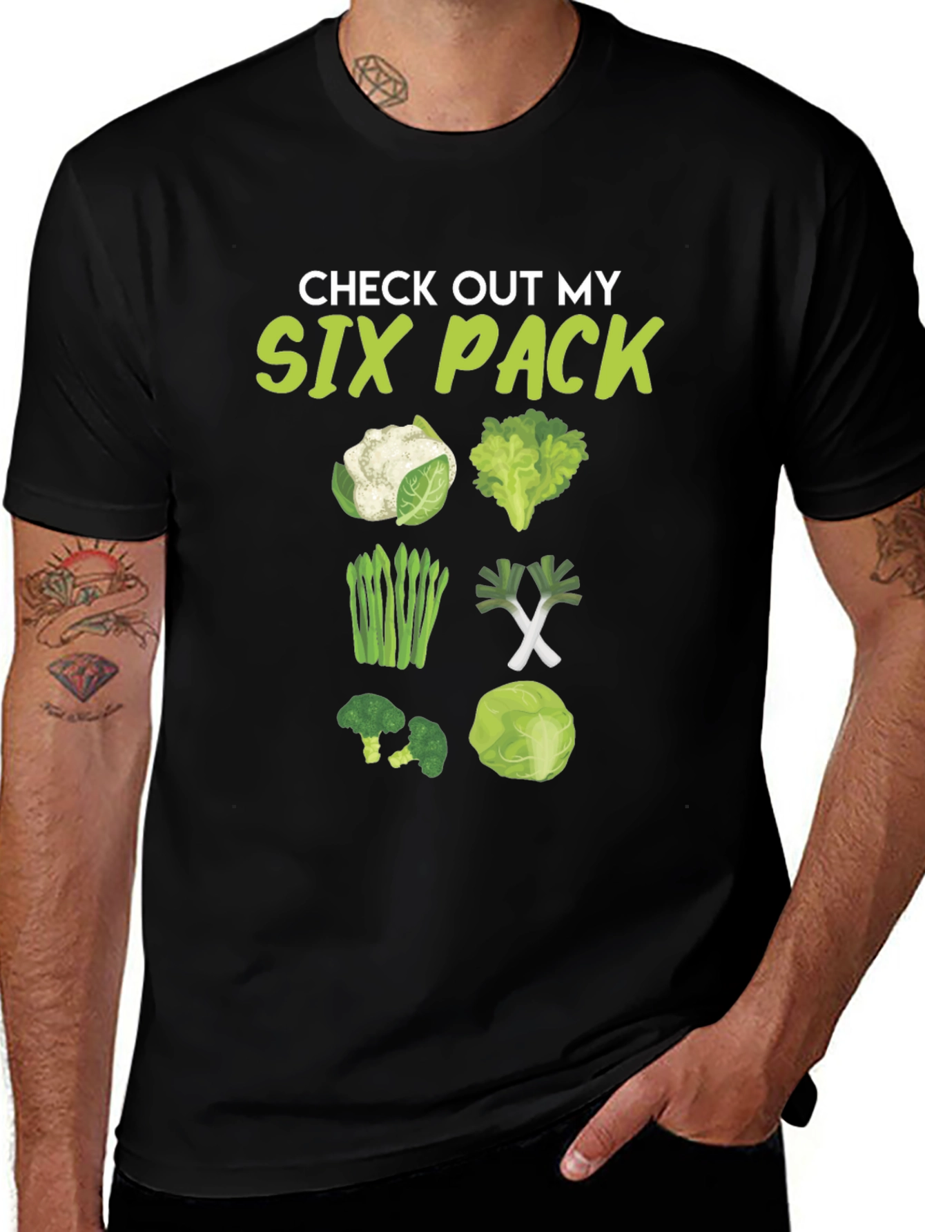 Check Out My Six Pack Veggie T-Shirt