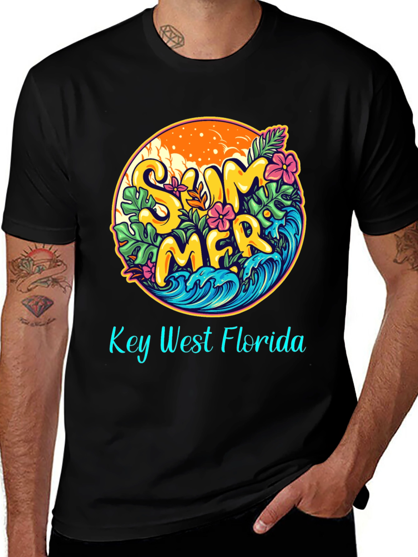 Key West Florida Summer Graphic T-Shirt