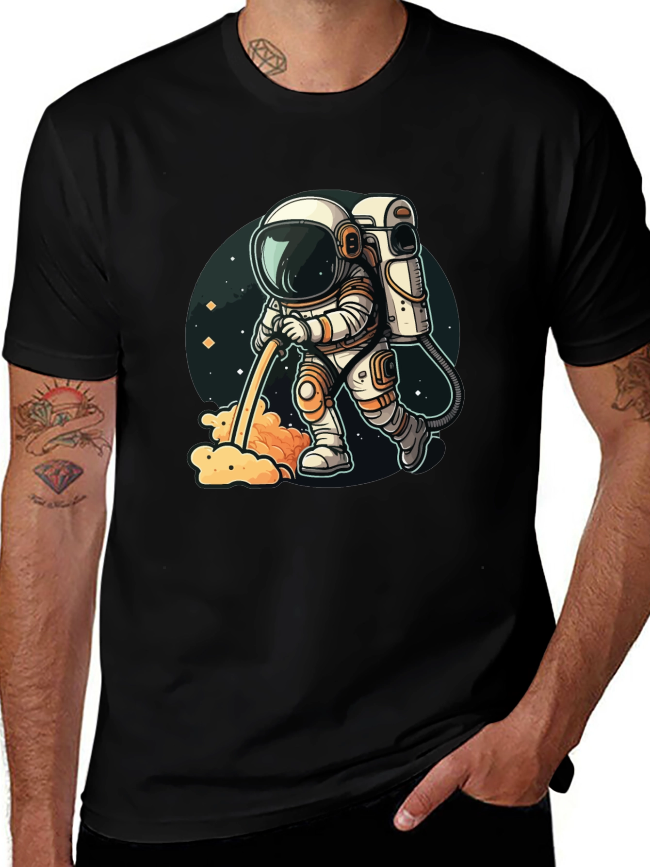 Variant 22 of Astronaut's Mess Crew Neck T-Shirt - Unique Space Tee