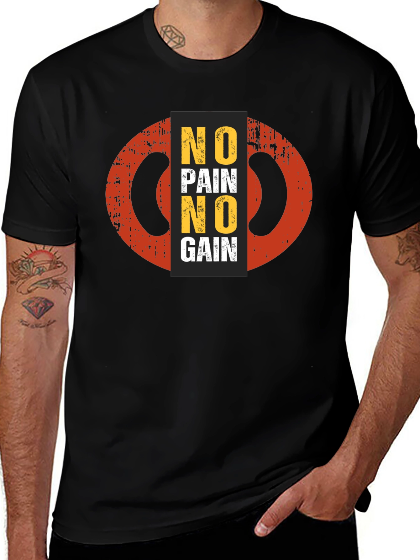 No Pain No Gain Graphic T-Shirt