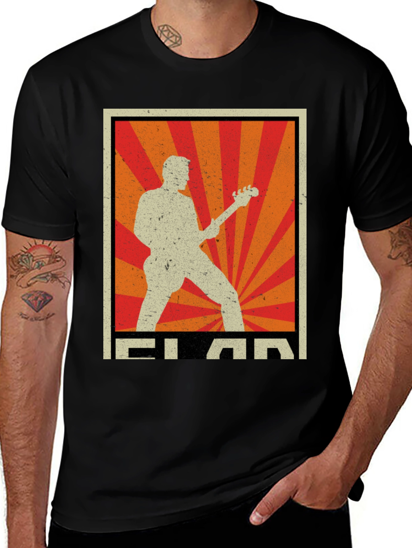 Variant 21 of Vintage Style Musician Graphic T-Shirt