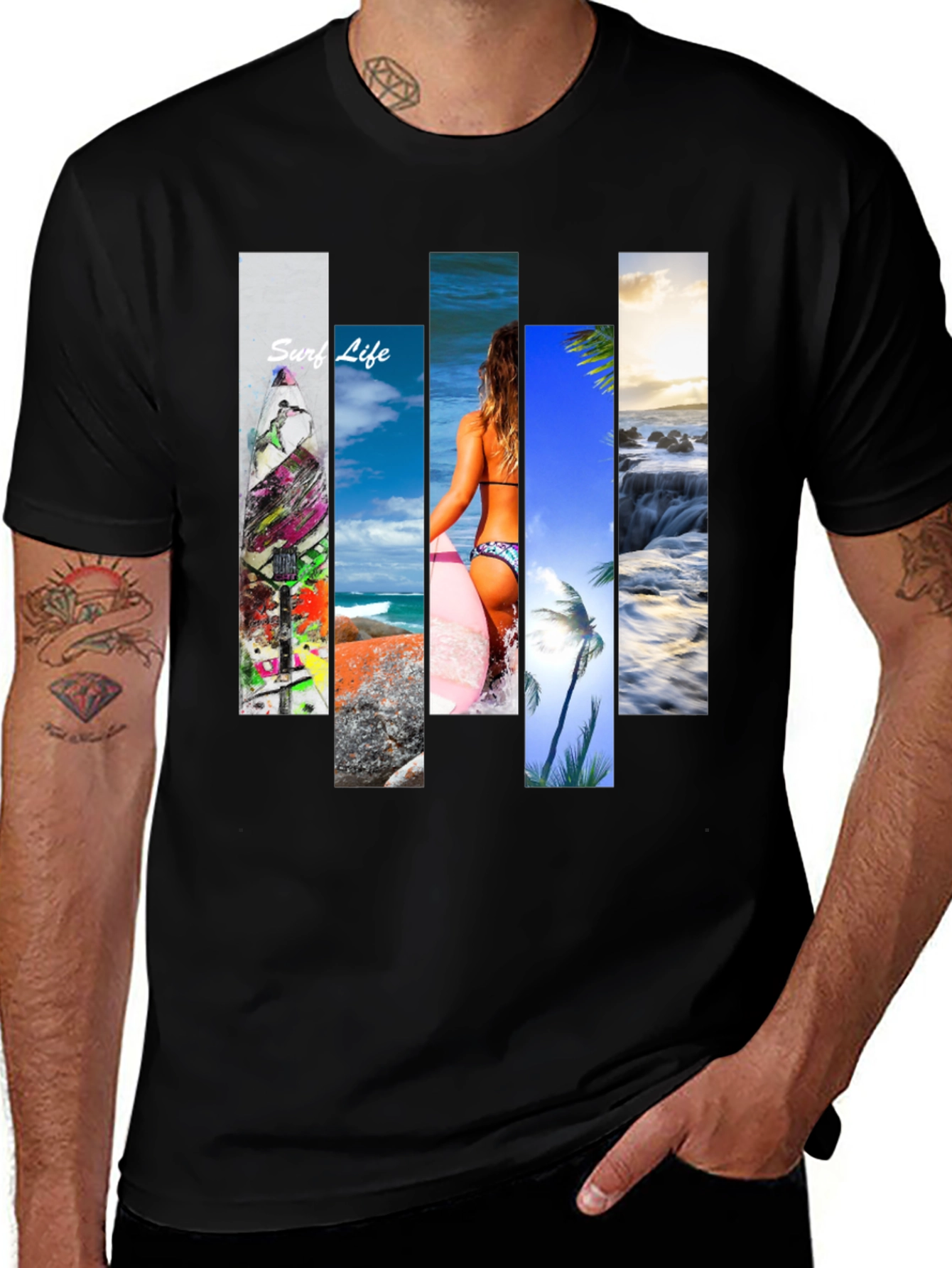 Variant 4 of Surf Life Graphic Tee