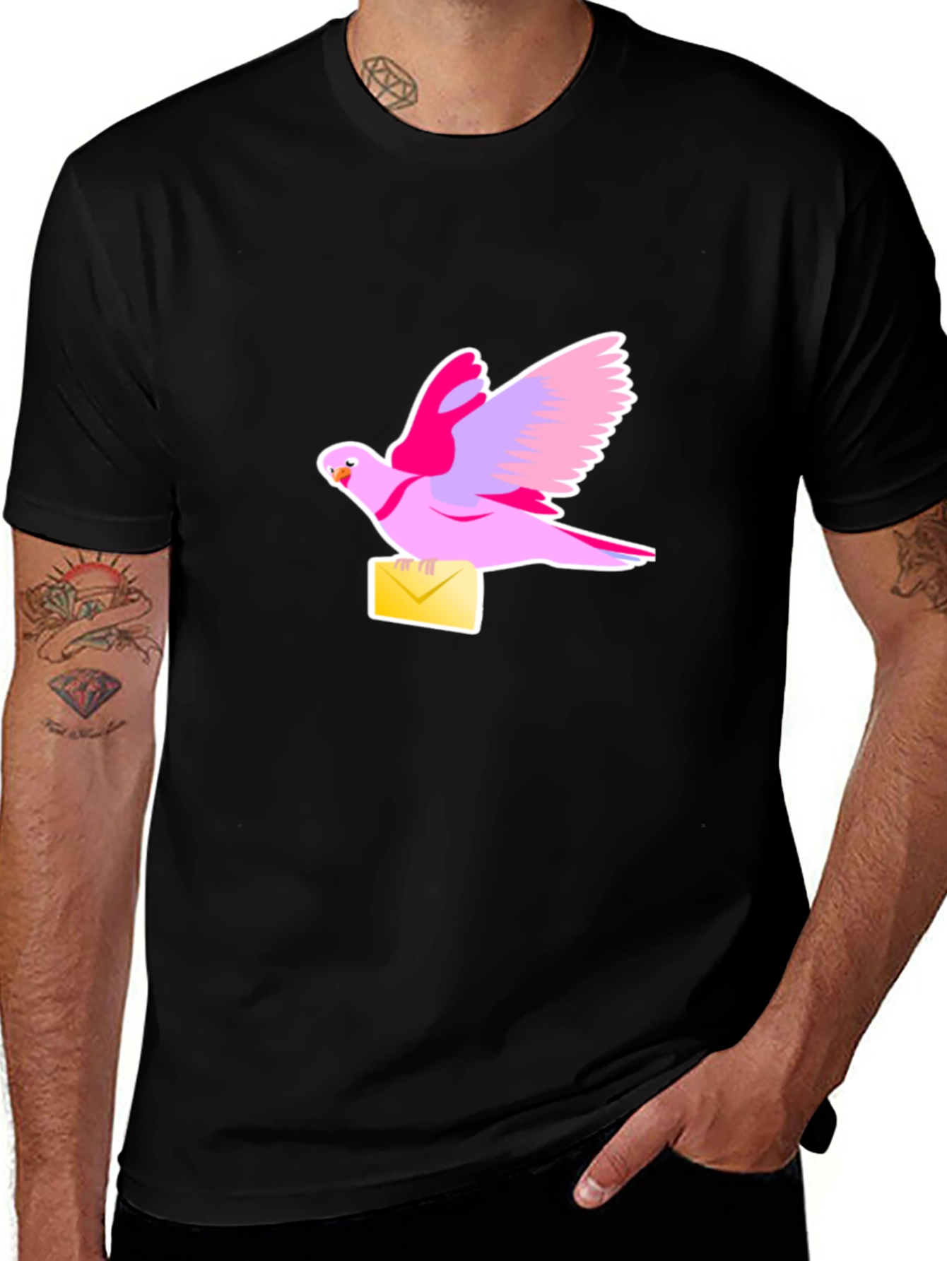Variant 19 of Dove Mail T-Shirt - Unique Graphic Tee