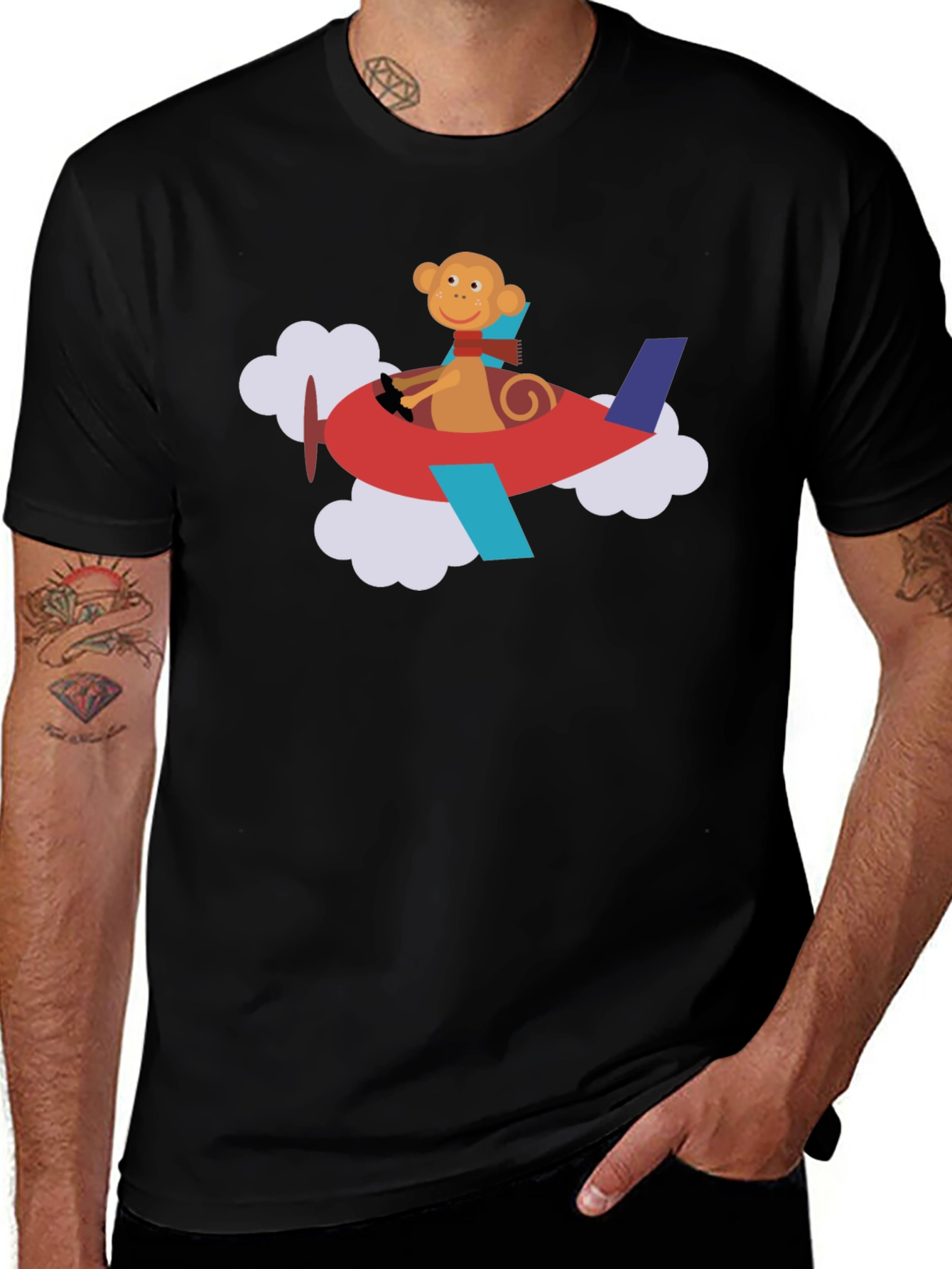 Variant 19 of Monkey Pilot T-Shirt