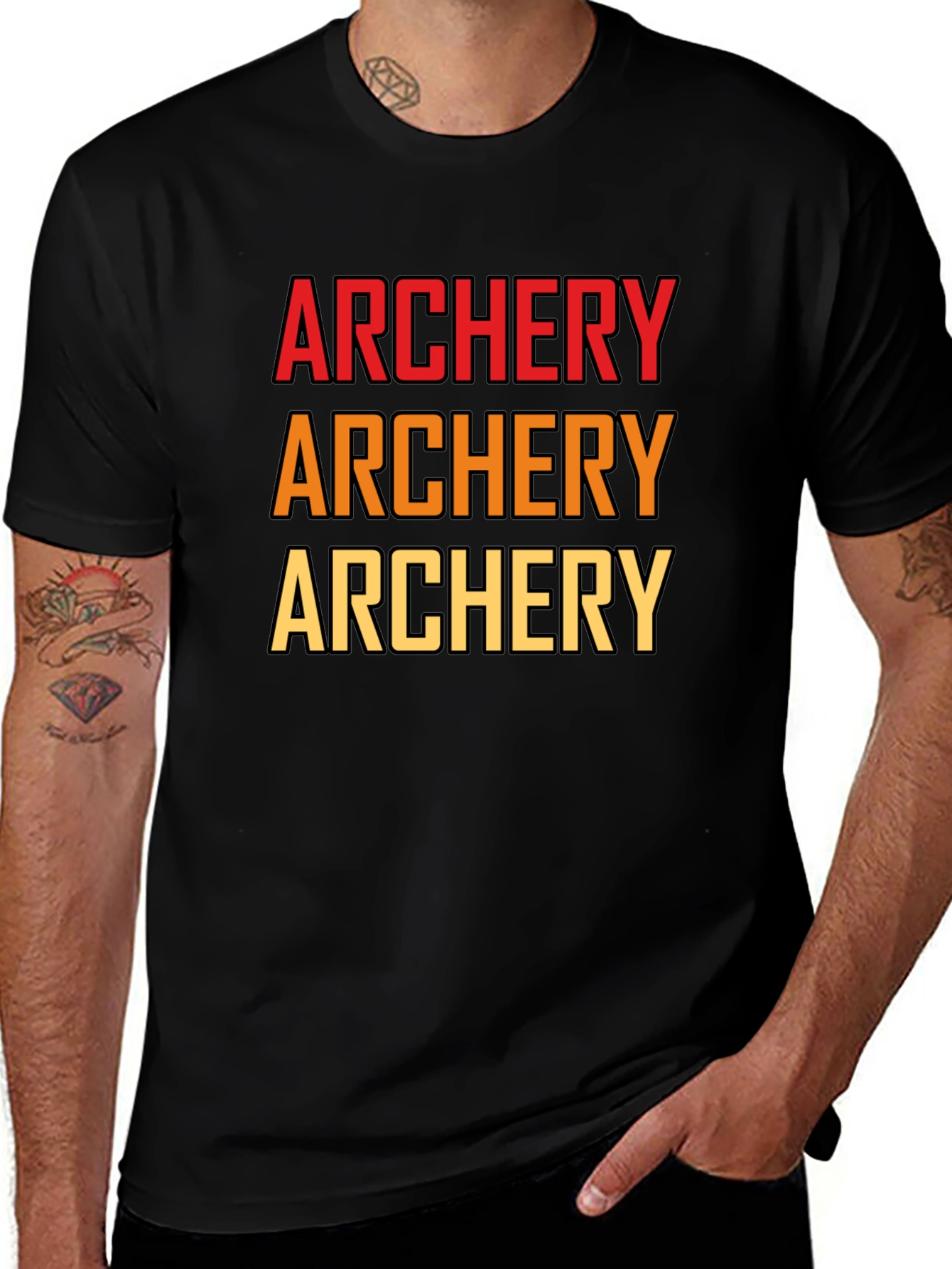 Variant 24 of Archery Gradient Graphic T-Shirt