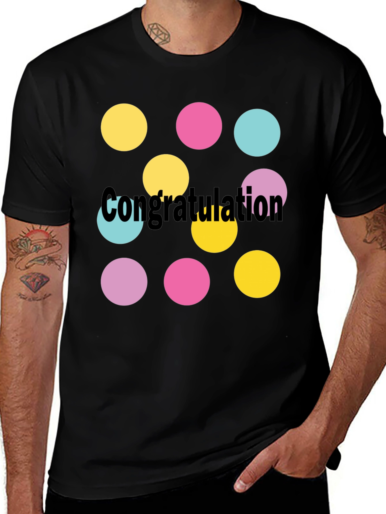 Variant 21 of Congratulation Polka Dot T-Shirt