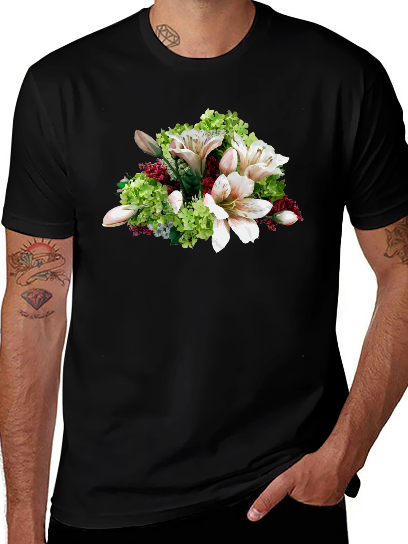 Variant 30 of Floral Bouquet T-Shirt - Stylish & Unique
