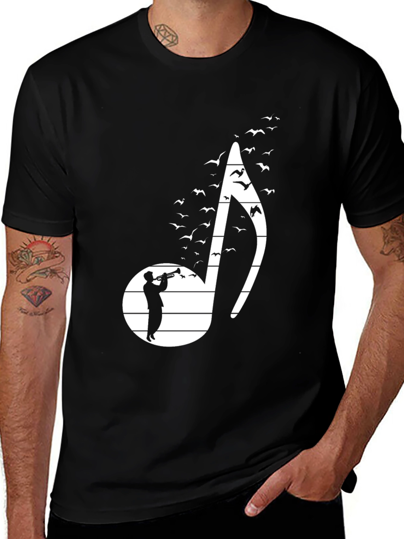 Musical Note Trumpet Player T-Shirt