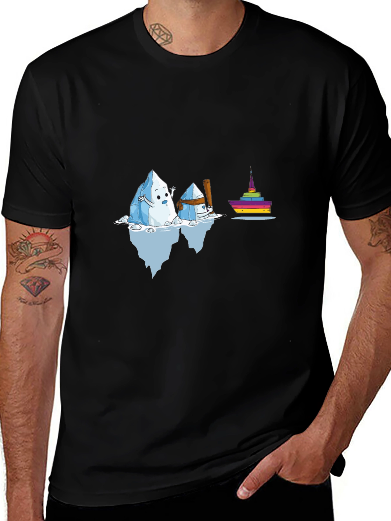 Variant 6 of Iceberg T-Shirt Funny Sinking Ship Graphic Tee
