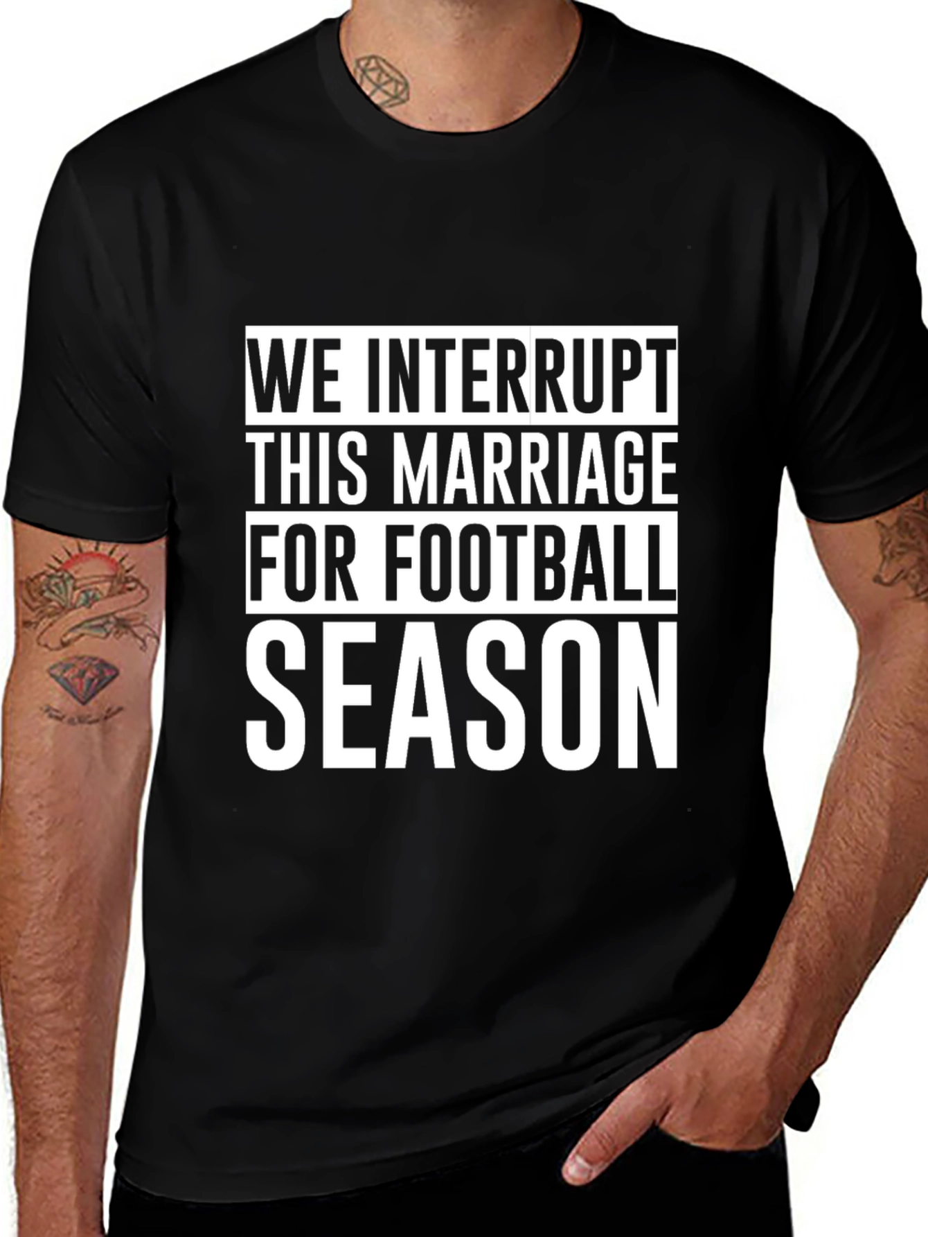 Variant 28 of Funny Football Season Marriage T-Shirt