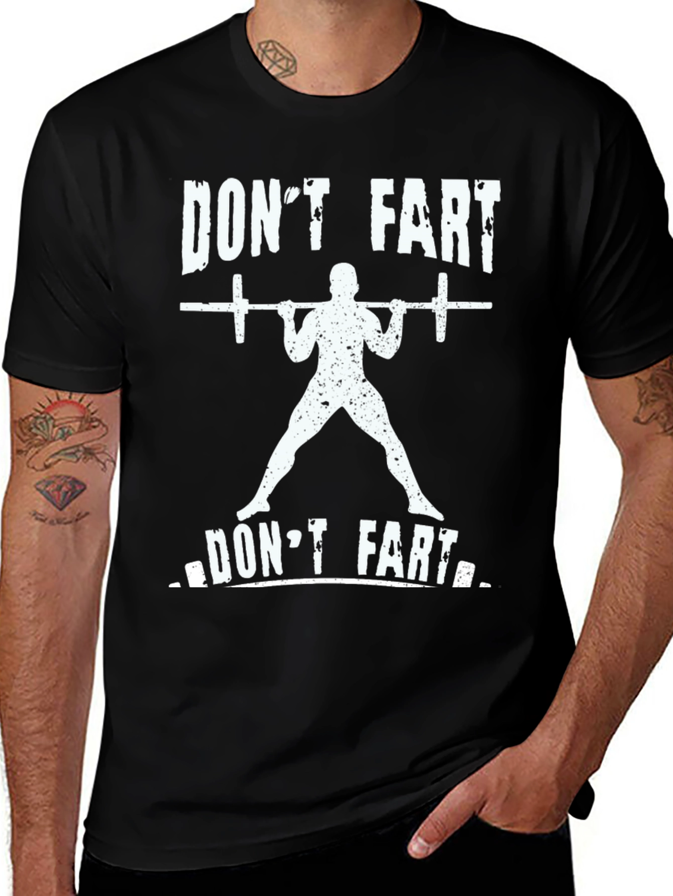 Variant 5 of Don't Fart Gym T-Shirt - Funny Workout Tee
